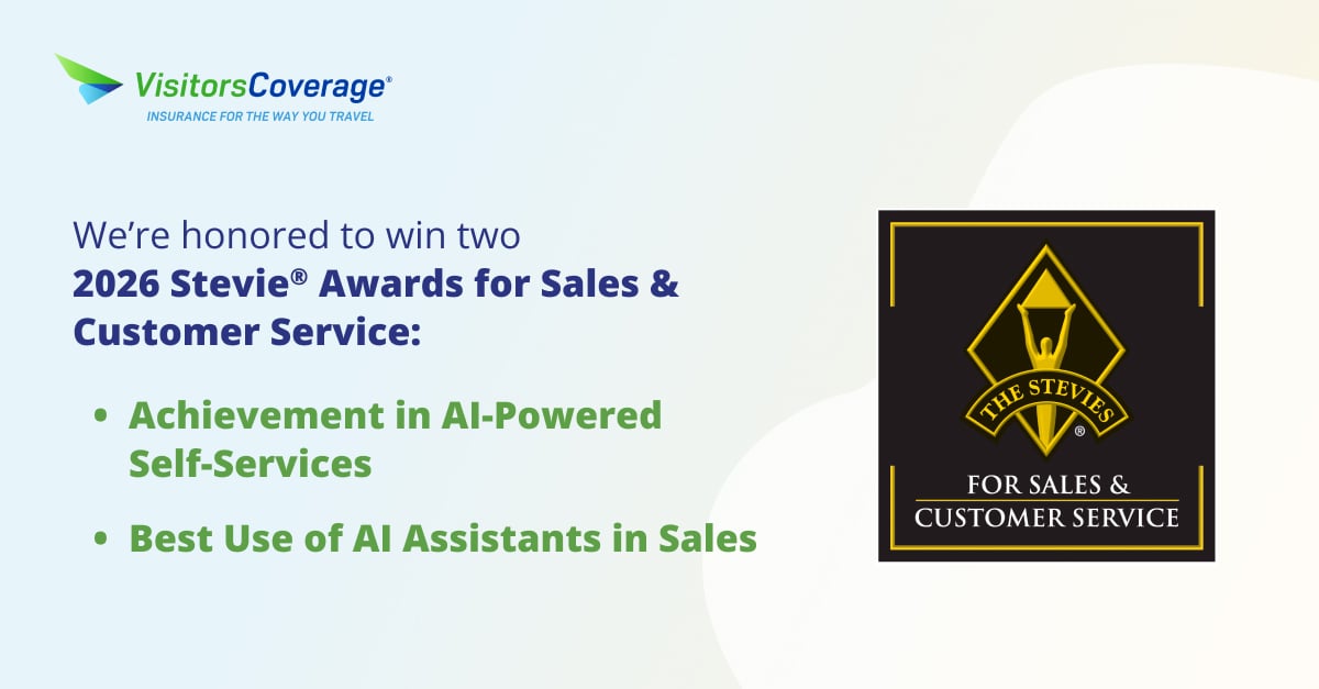 VisitorsCoverage Wins Two Stevie® Awards for Sales & Customer Service