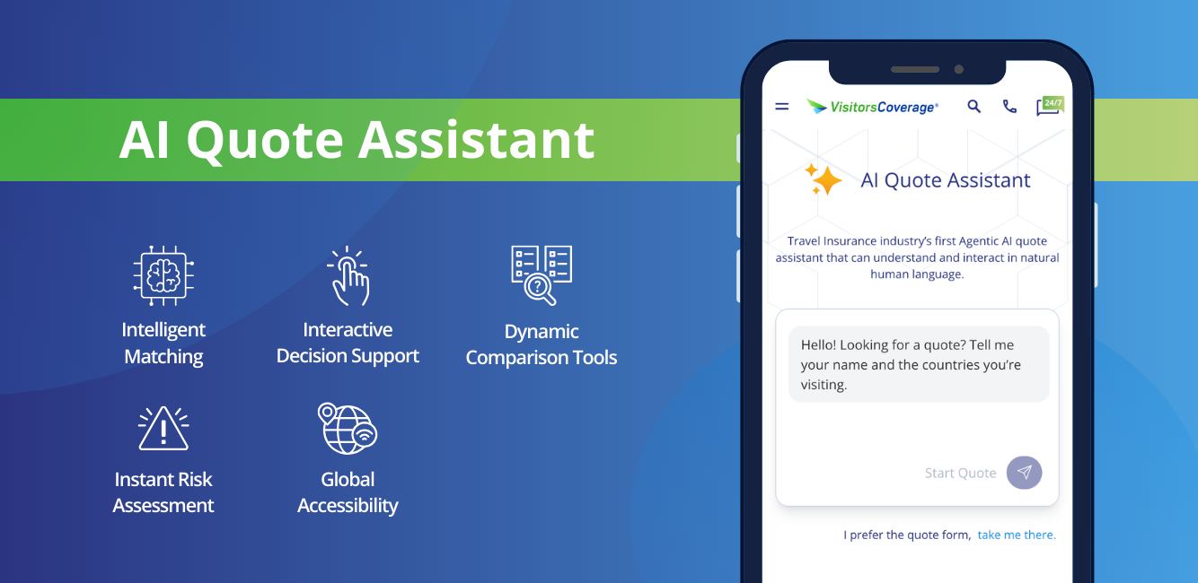 VisitorsCoverage Launches AI Quote Assistance, Transforming How Travelers Select Insurance Coverage