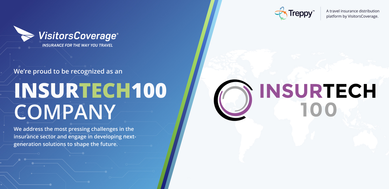 VisitorsCoverage Honored as an InsurTech100 Company | VisitorsCoverage